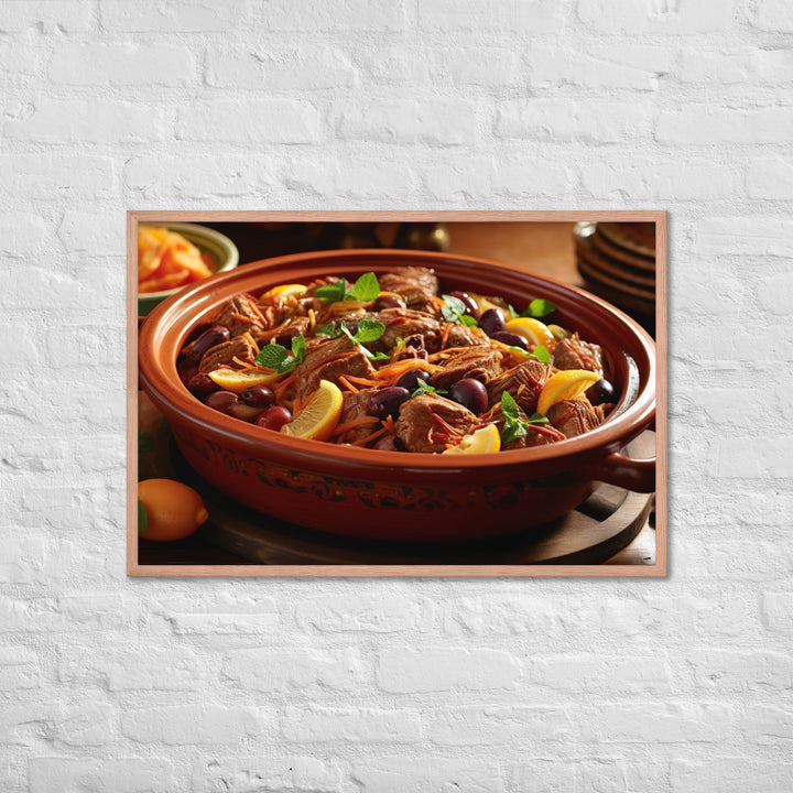 Lamb Tagine Framed poster 🤤 from Yumify.AI