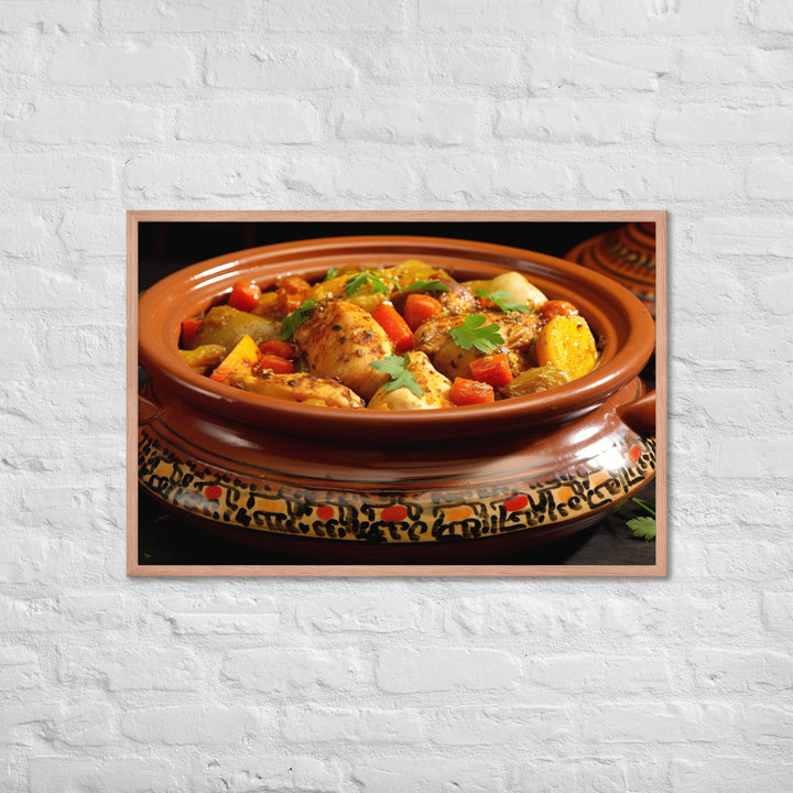 Chicken Tagine Framed poster 🤤 from Yumify.AI