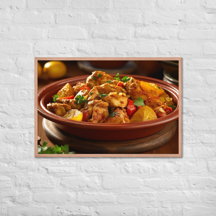 Chicken Tagine Framed poster 🤤 from Yumify.AI