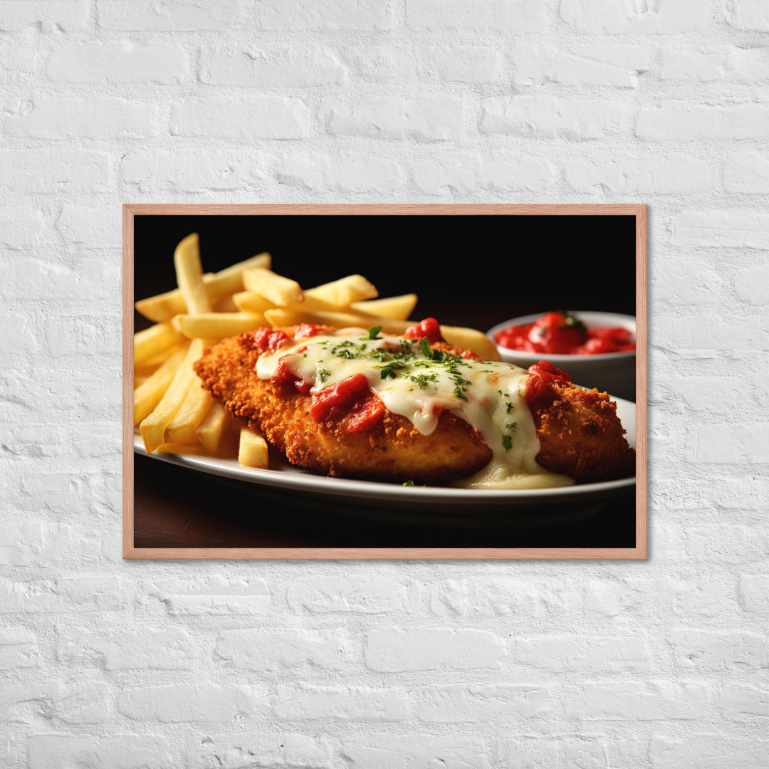 Chicken Parmigiana Framed poster 🤤 from Yumify.AI