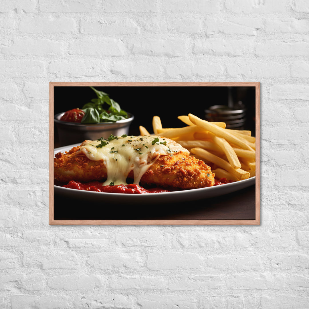 Chicken Parmigiana Framed poster 🤤 from Yumify.AI