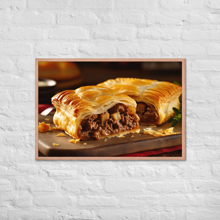 Meat Pie Framed poster 🤤 from Yumify.AI