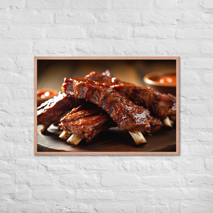 Barbecue Ribs Framed poster 🤤 from Yumify.AI