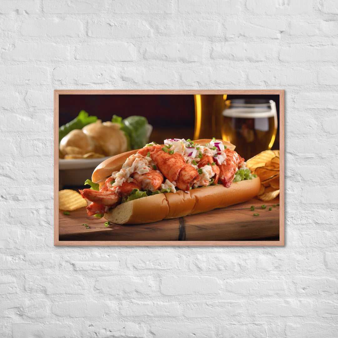 Lobster Roll Framed poster 🤤 from Yumify.AI