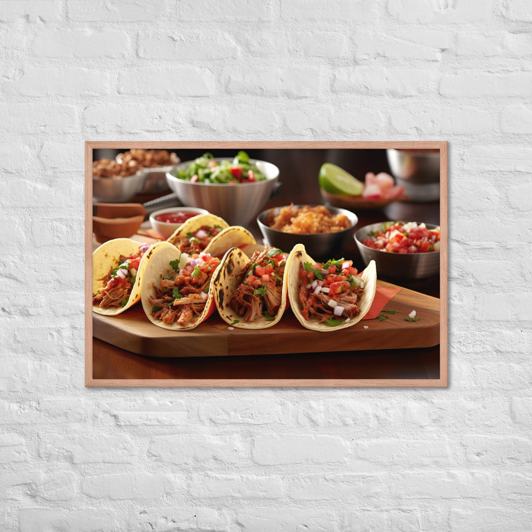 Tacos Framed poster 🤤 from Yumify.AI