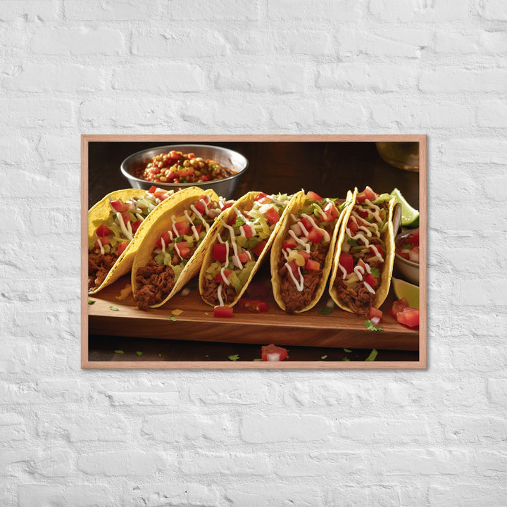 Tacos Framed poster 🤤 from Yumify.AI