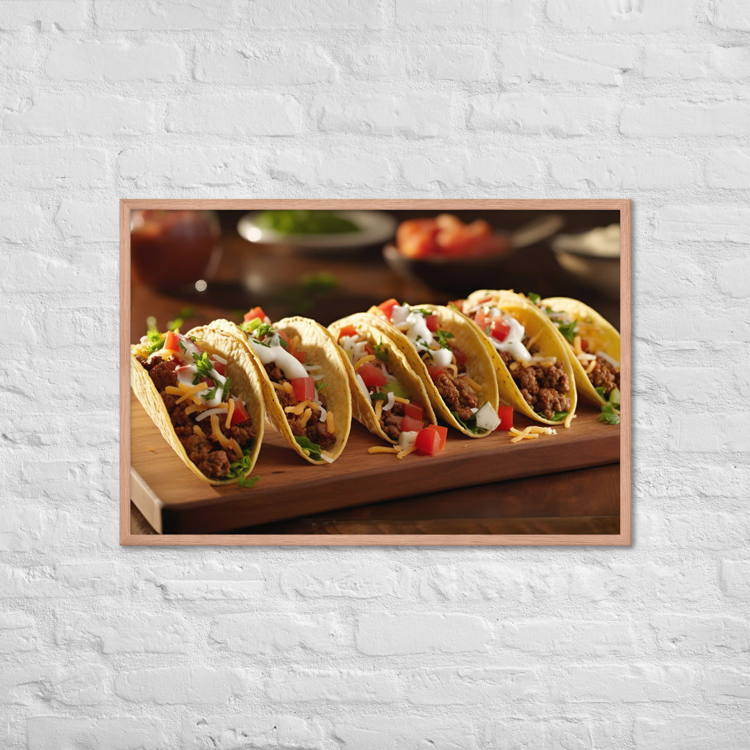 Tacos Framed poster 🤤 from Yumify.AI