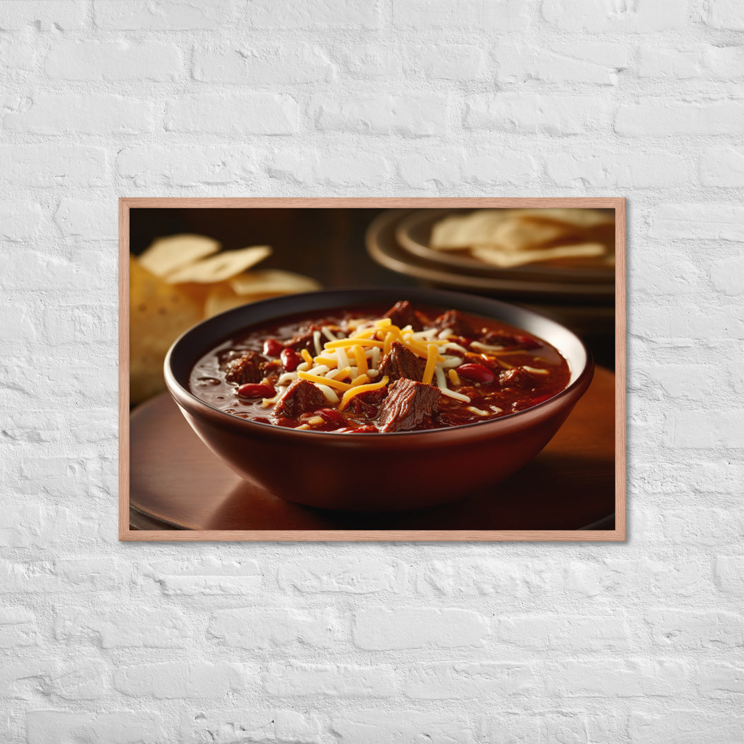 Texas Chili Framed poster 🤤 from Yumify.AI
