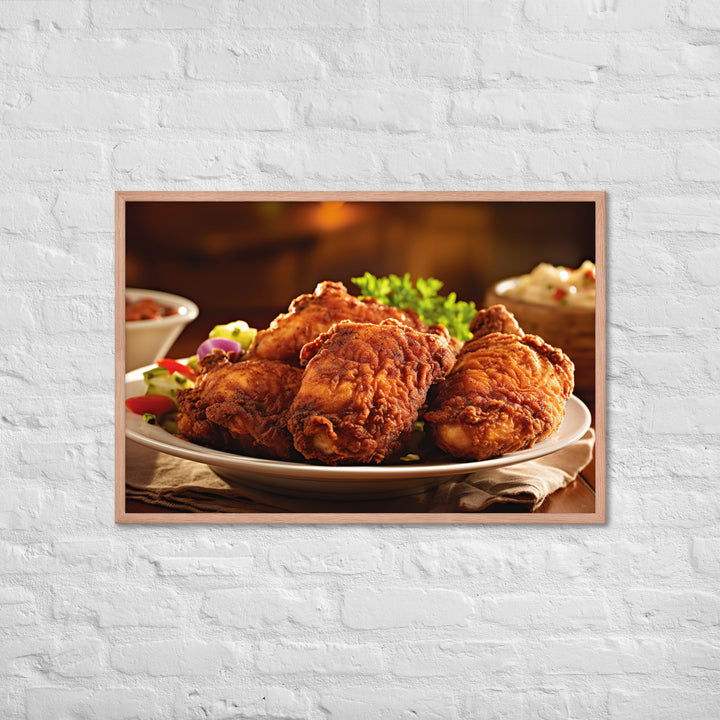 Southern Fried Chicken Framed poster 🤤 from Yumify.AI