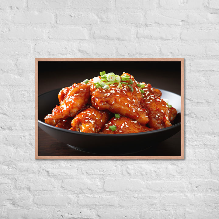Korean Fried Chicken Framed poster 🤤 from Yumify.AI