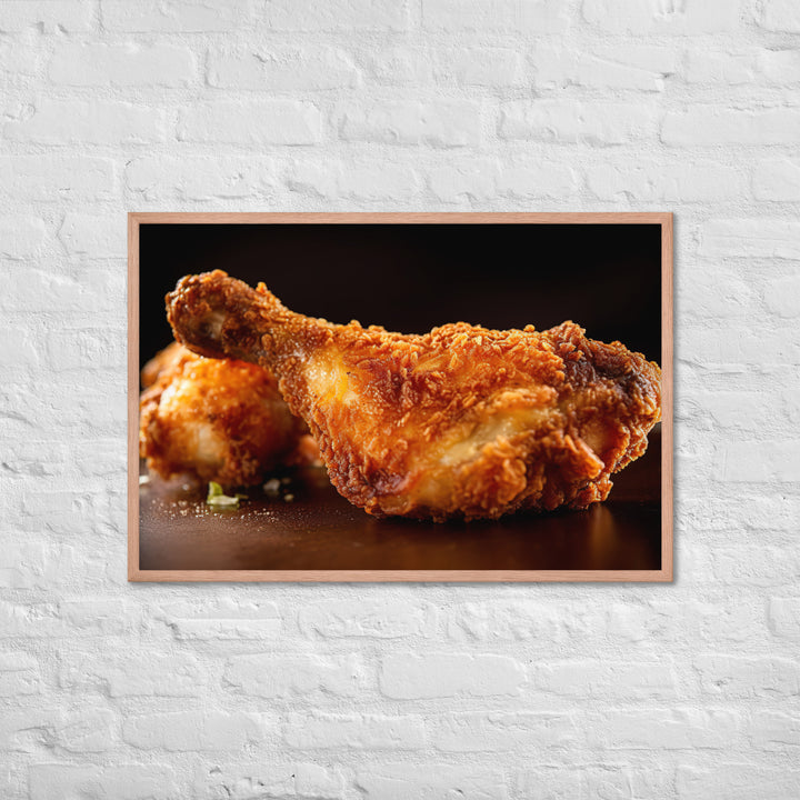 Buttermilk Fried Chicken Framed poster 🤤 from Yumify.AI