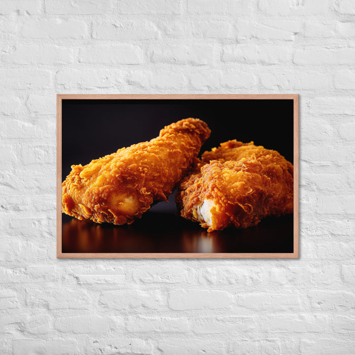 Buttermilk Fried Chicken Framed poster 🤤 from Yumify.AI