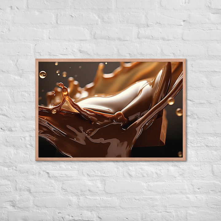 Milk Chocolate Framed poster 🤤 from Yumify.AI