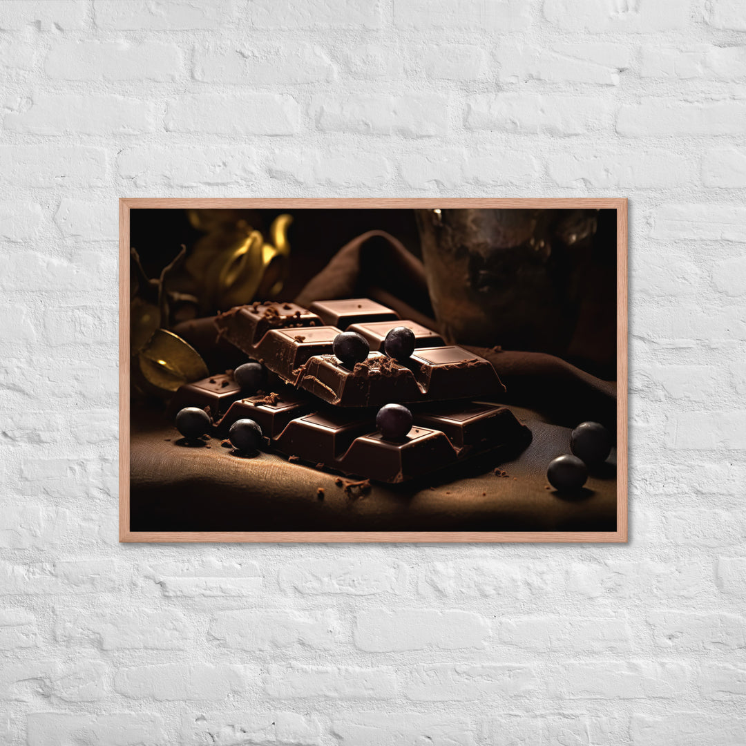 Dark Chocolate Framed poster 🤤 from Yumify.AI