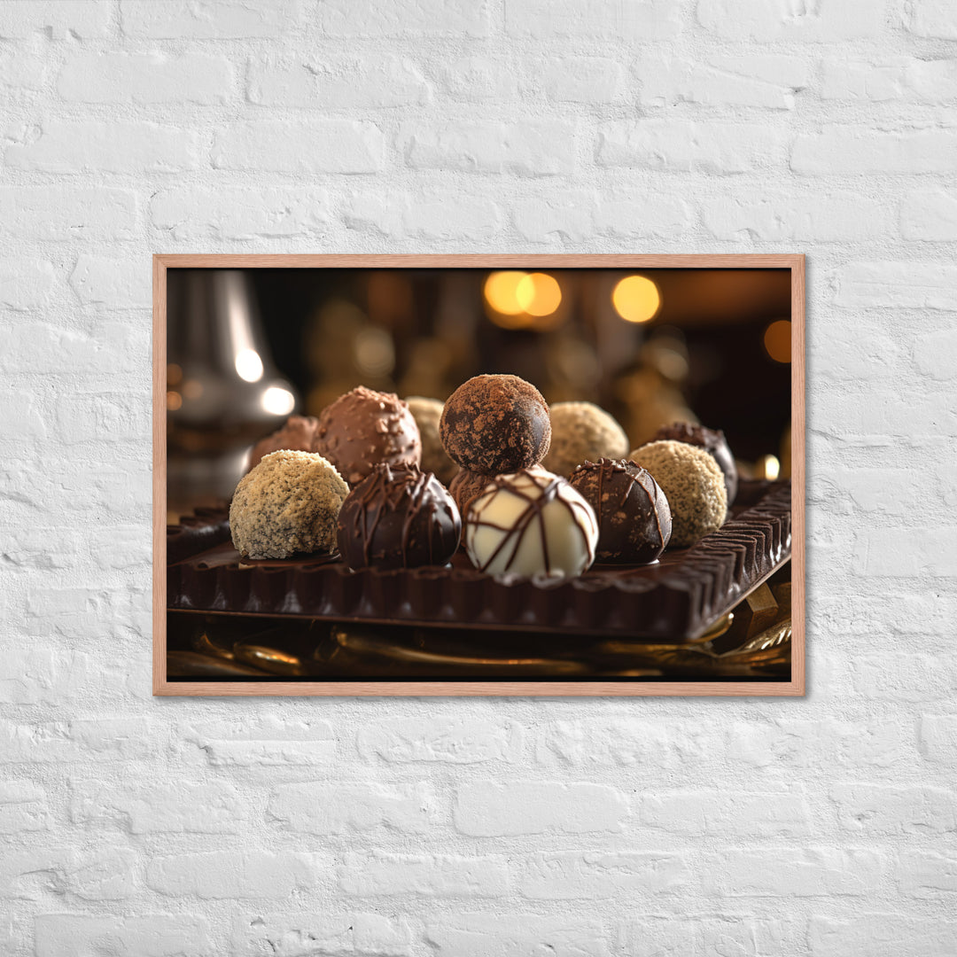 Chocolate Truffles Framed poster 🤤 from Yumify.AI