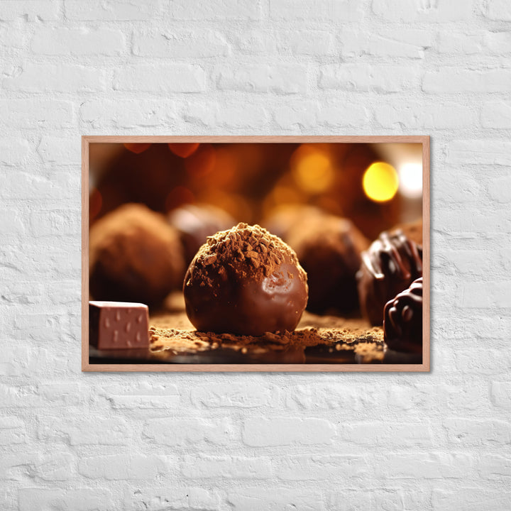 Chocolate Truffles Framed poster 🤤 from Yumify.AI