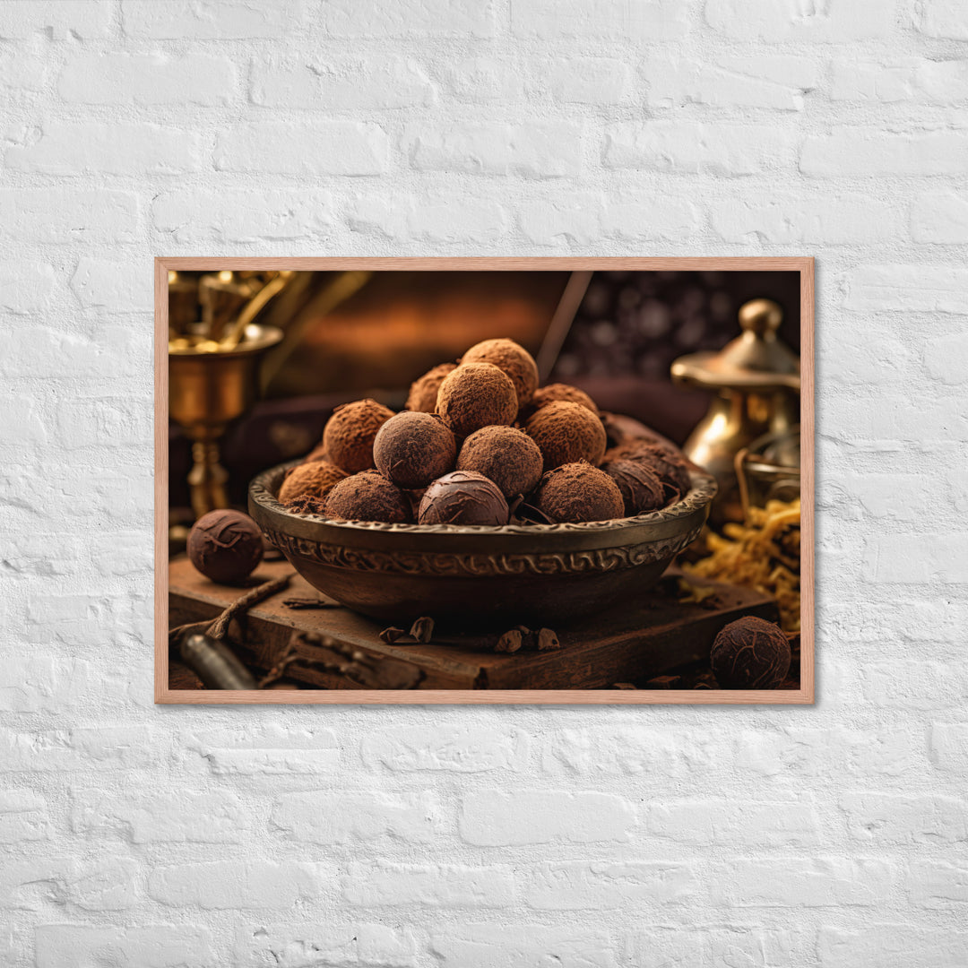 Chocolate Truffles Framed poster 🤤 from Yumify.AI