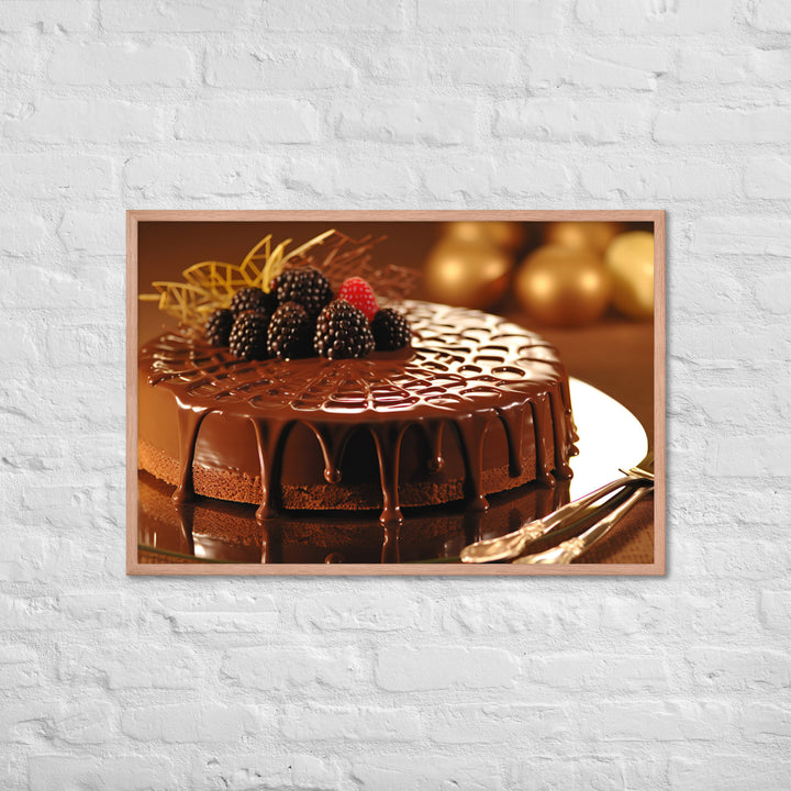 Chocolate Cakes and Desserts Framed poster 🤤 from Yumify.AI