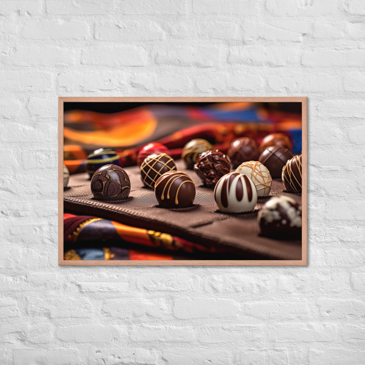 Chocolate Bonbons Framed poster 🤤 from Yumify.AI