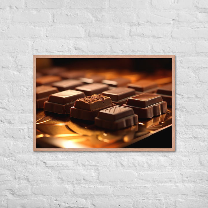 Chocolate Bars Framed poster 🤤 from Yumify.AI