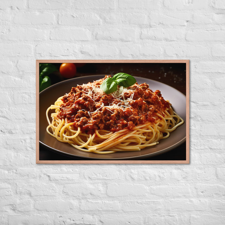 Spaghetti Bolognese Framed poster 🤤 from Yumify.AI