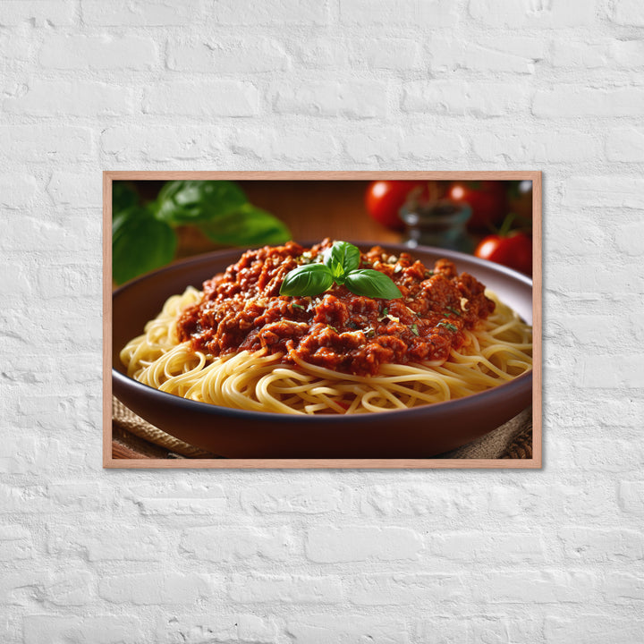 Spaghetti Bolognese Framed poster 🤤 from Yumify.AI