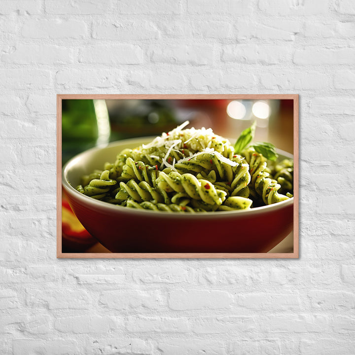 Pesto Pasta Framed poster 🤤 from Yumify.AI