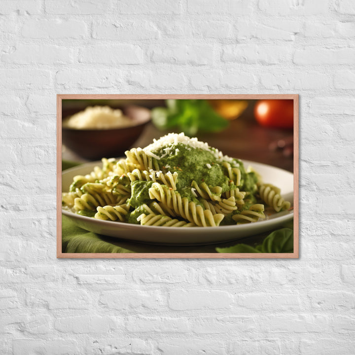 Pesto Pasta Framed poster 🤤 from Yumify.AI