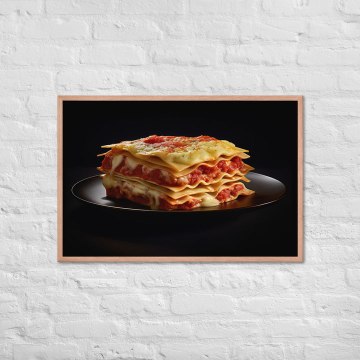 Lasagna Framed poster 🤤 from Yumify.AI