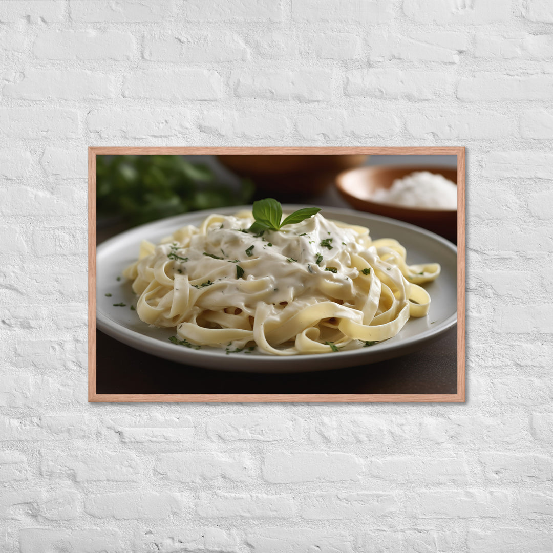 Fettuccine Alfredo Framed poster 🤤 from Yumify.AI