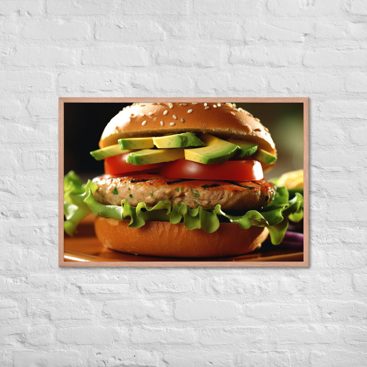 Turkey Burger Framed poster 🤤 from Yumify.AI