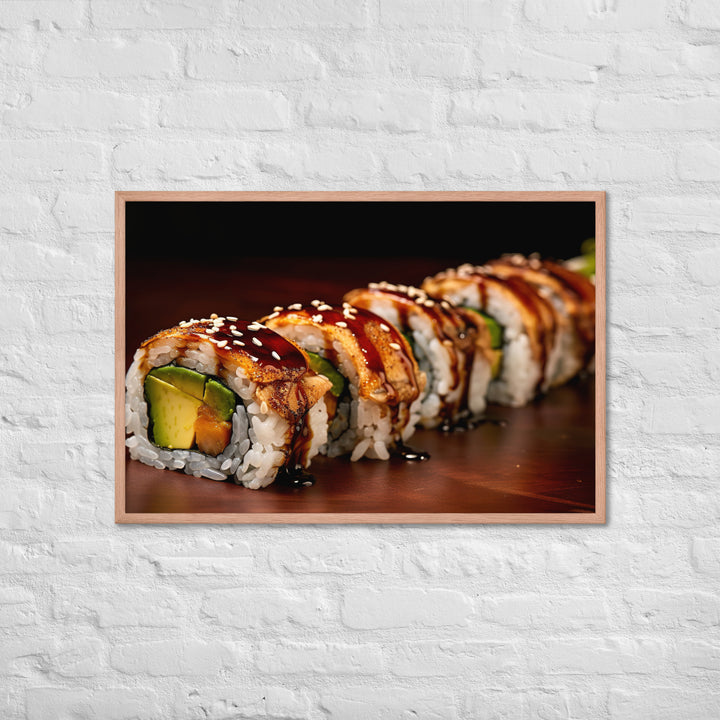 Unagi Roll Framed poster 🤤 from Yumify.AI