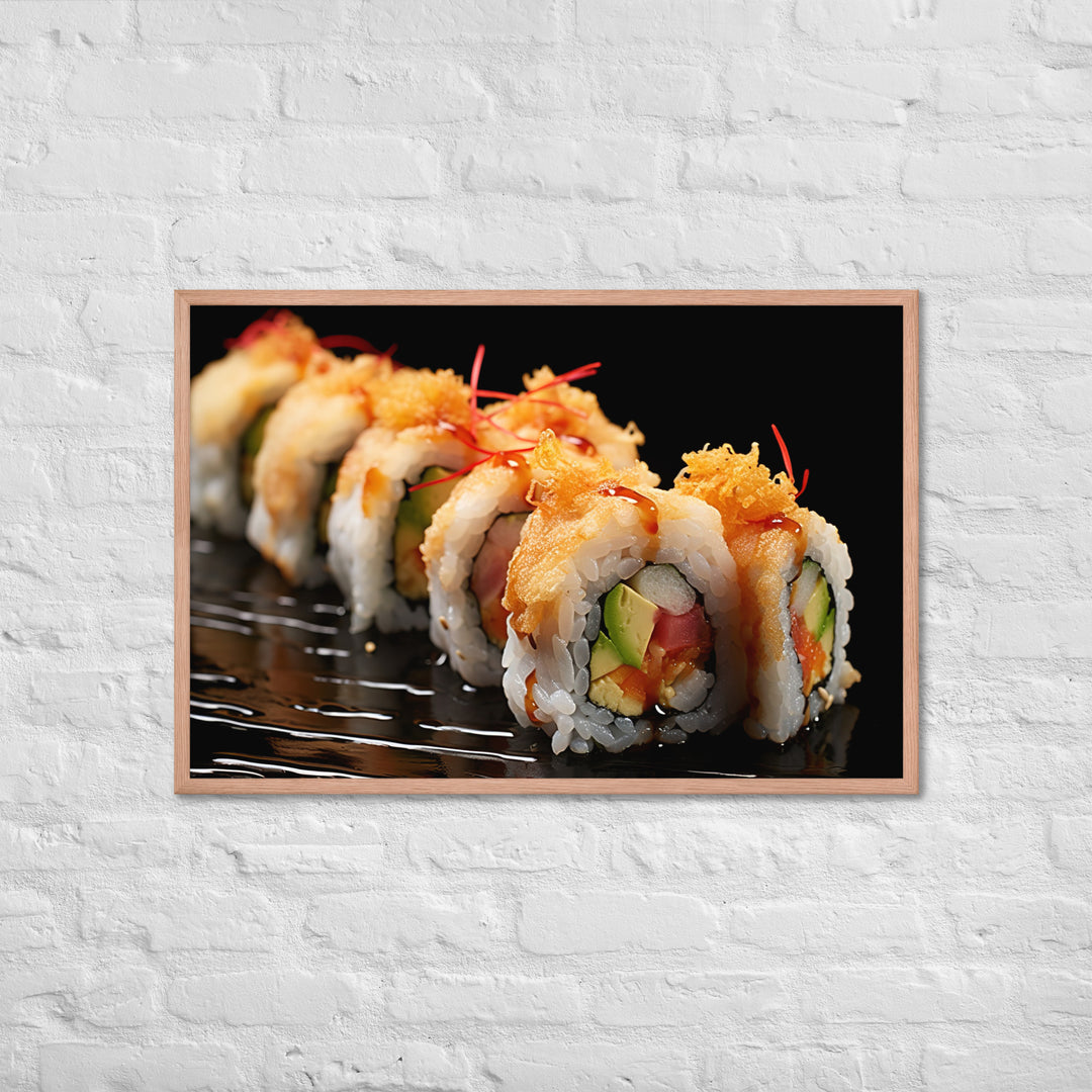 Tempura Roll Framed poster 🤤 from Yumify.AI