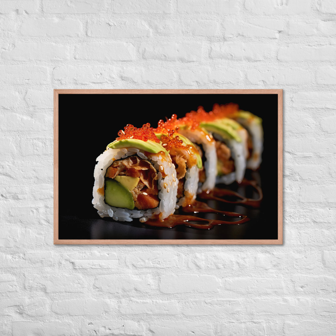 Spicy Tuna Roll Framed poster 🤤 from Yumify.AI