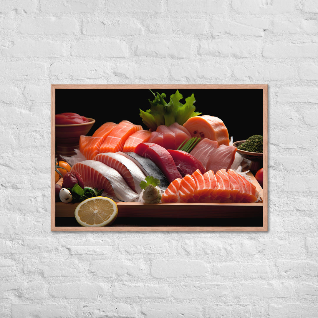 Sashimi Framed poster 🤤 from Yumify.AI