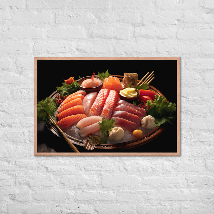 Sashimi Framed poster 🤤 from Yumify.AI