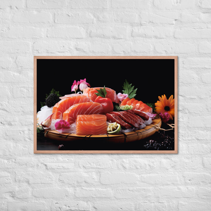 Sashimi Framed poster 🤤 from Yumify.AI