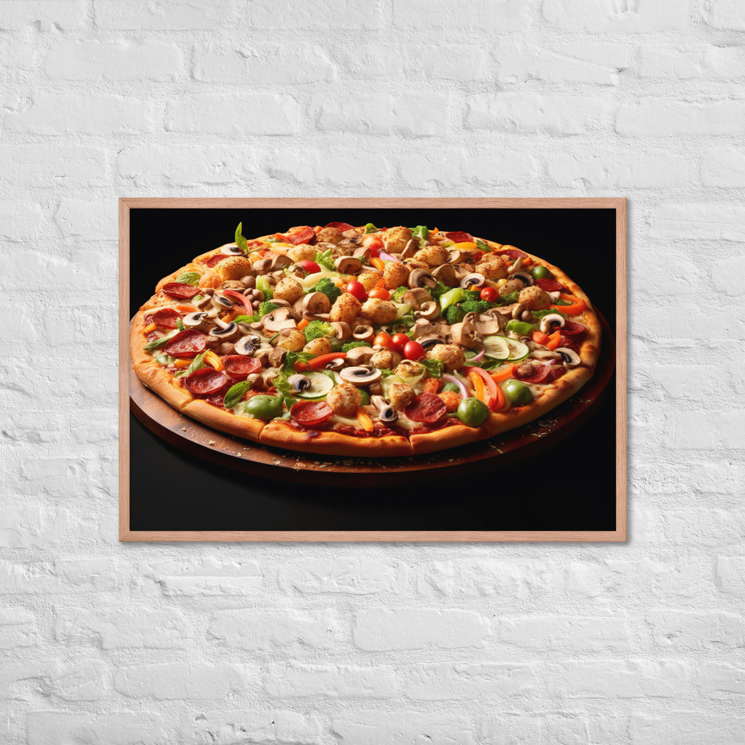 Supreme Pizza Framed poster 🤤 from Yumify.AI