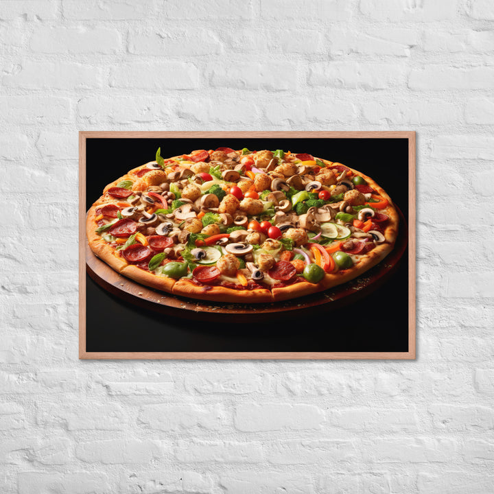 Supreme Pizza Framed poster 🤤 from Yumify.AI