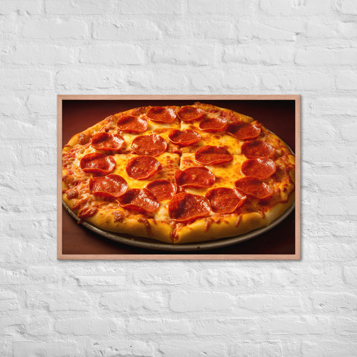 Pepperoni Pizza Framed poster 🤤 from Yumify.AI