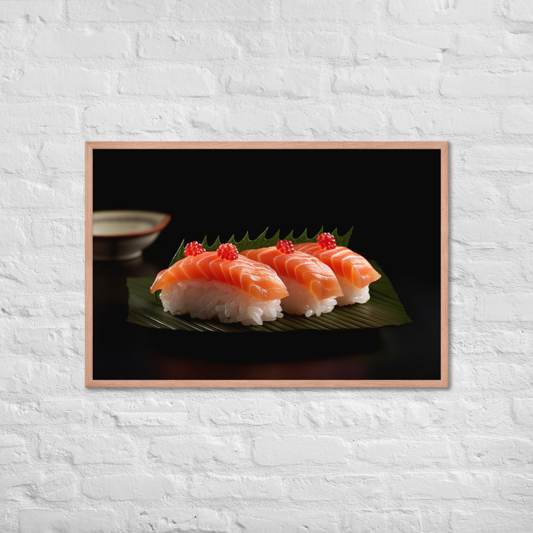 Nigiri Sushi Framed poster 🤤 from Yumify.AI