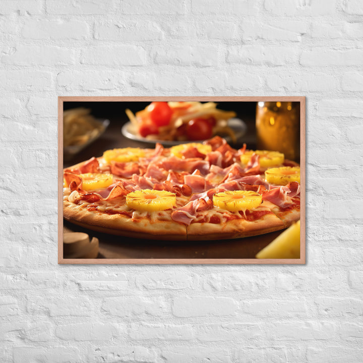 Hawaiian Pizza Framed poster 🤤 from Yumify.AI