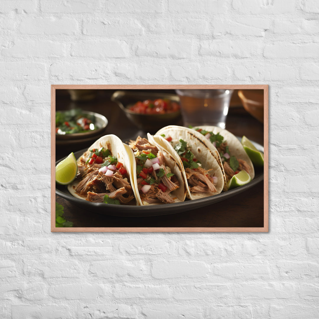 Carnitas Tacos Framed poster 🤤 from Yumify.AI