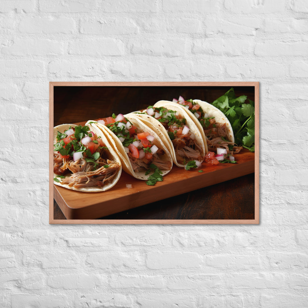 Carnitas Tacos Framed poster 🤤 from Yumify.AI