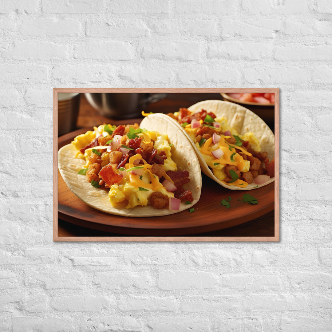 Breakfast Tacos Framed poster 🤤 from Yumify.AI