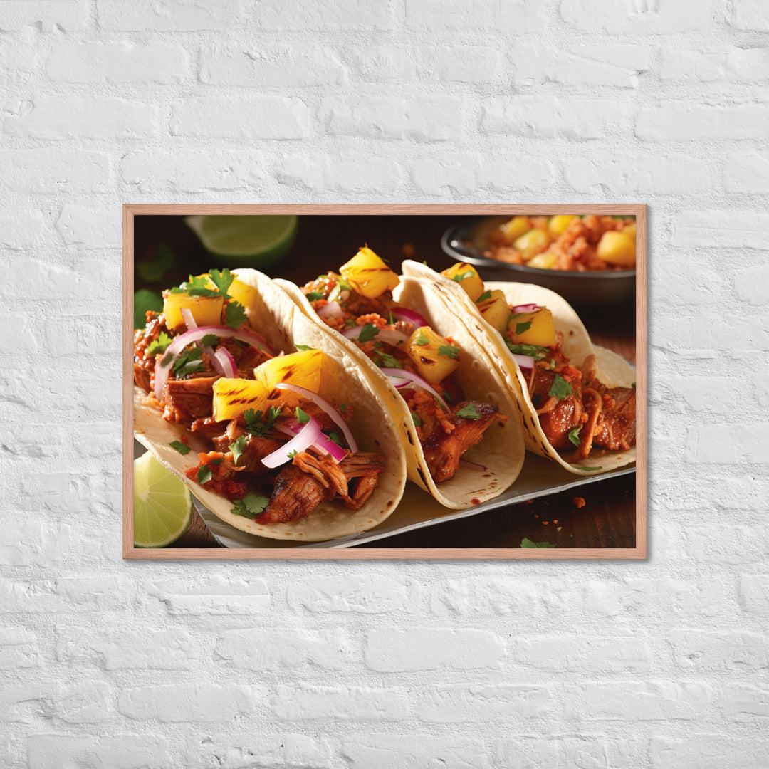 Al Pastor Tacos Framed poster 🤤 from Yumify.AI