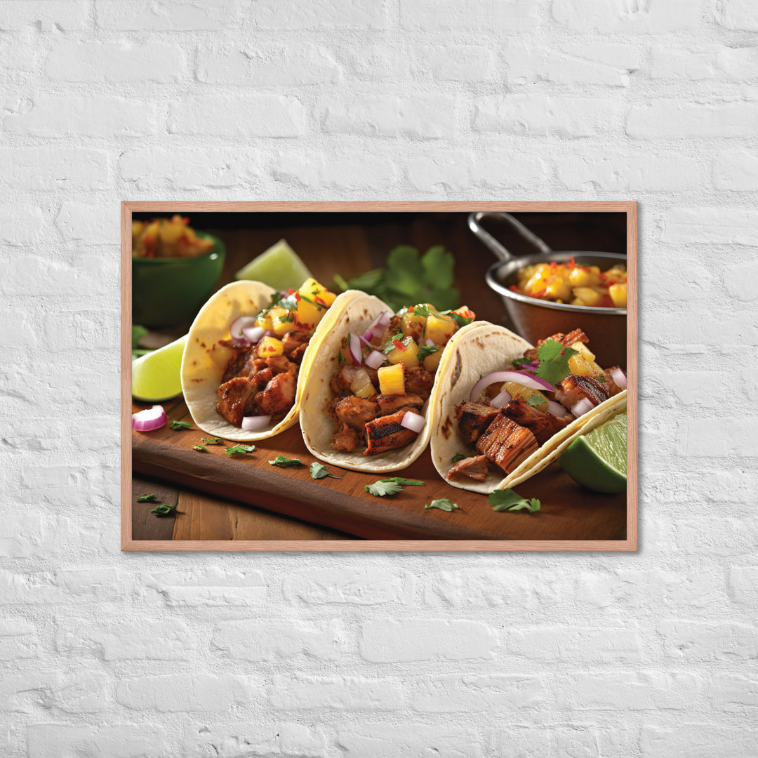 Al Pastor Tacos Framed poster 🤤 from Yumify.AI