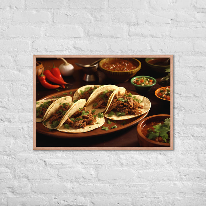 Birria Tacos Framed poster 🤤 from Yumify.AI