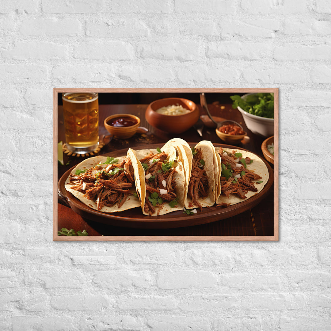 Birria Tacos Framed poster 🤤 from Yumify.AI