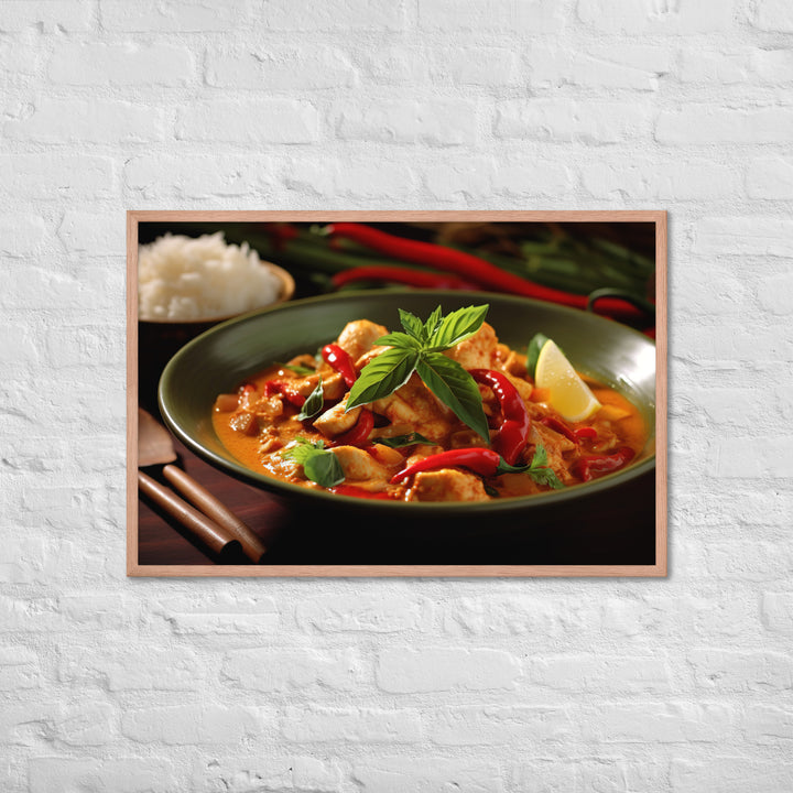 Thai Red Curry Framed poster 🤤 from Yumify.AI